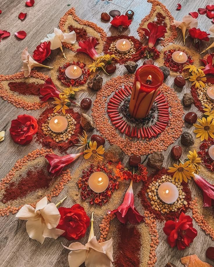 women's circle candlelit shrine